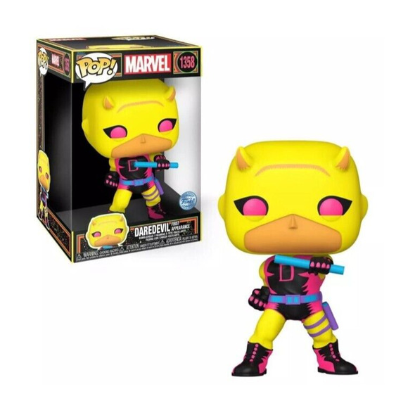 Funko Pop! Vinyl Jumbo 10 in: Marvel - Daredevil (Black Light) - (Target)(NEW) - Picture 1 of 4